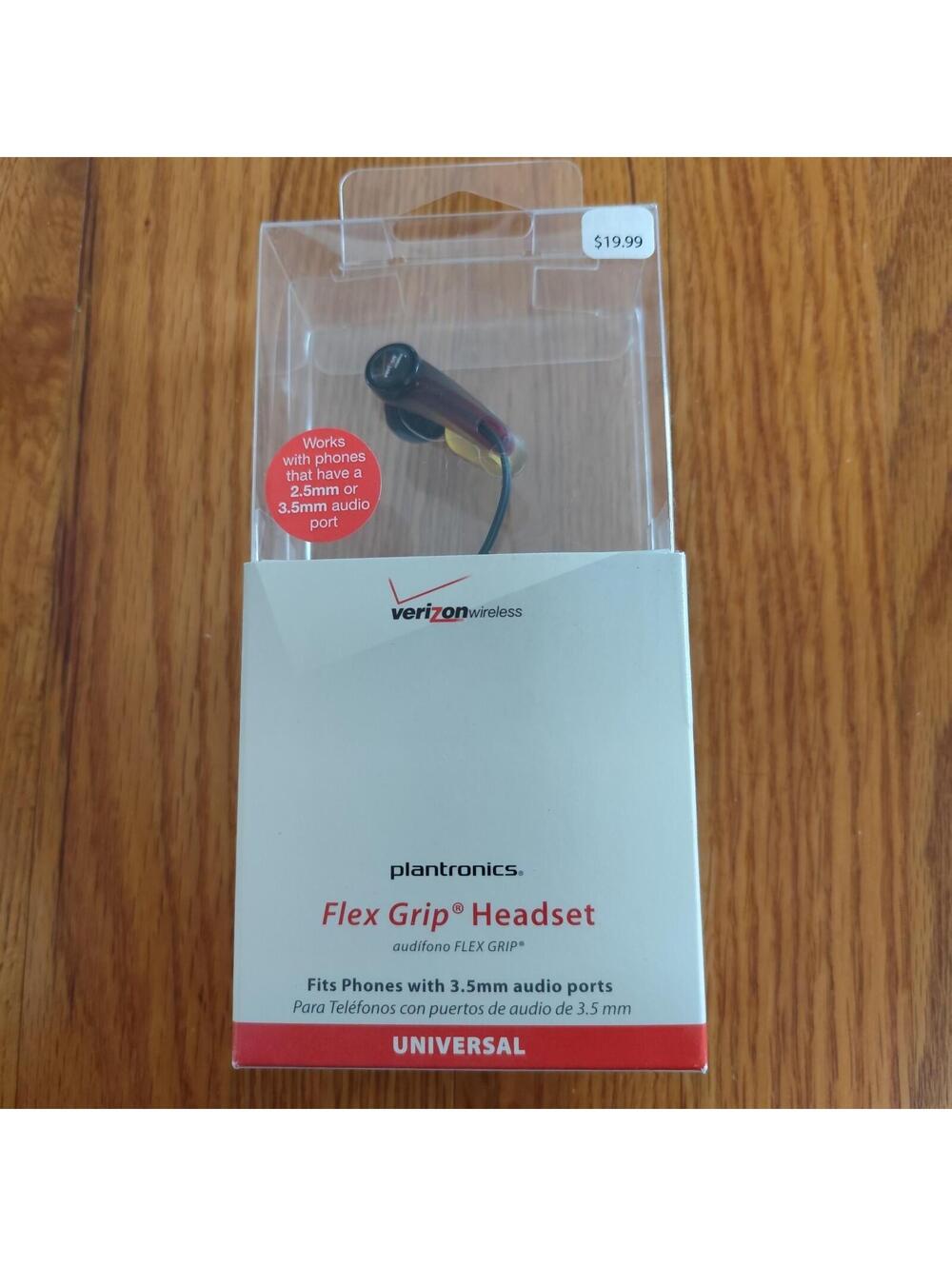 Plantronics Flex Grip Wired Headset by Verizon Model: MX200CAET35  Universal